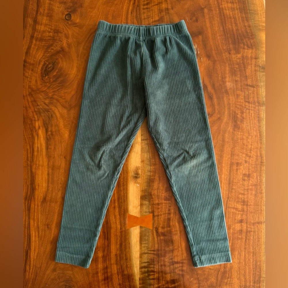 Hanna Andersson teal green corduroy pants 110cm US 5T.